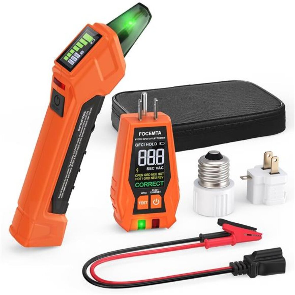 Circuit Breaker Finder Kit with GFCI Outlet Tester for 90-135V AC Circuits